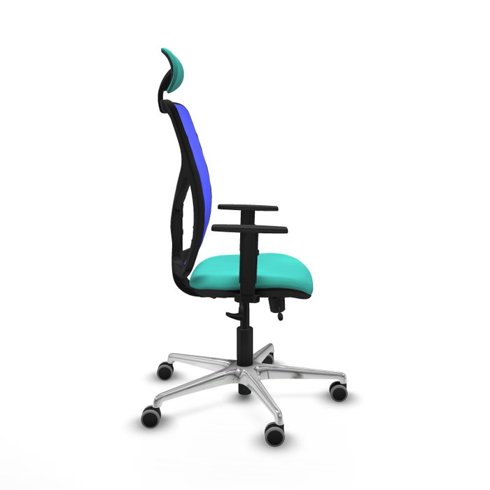 PIQUERAS Y CRESPO Silla de oficina Motilla con mecanismo Sincro/Traslack, Turquesa y Azul PIQUERAS Y CRESPO Silla de oficina Motilla con mecanismo Sincro/Traslack, Turquesa y Azul