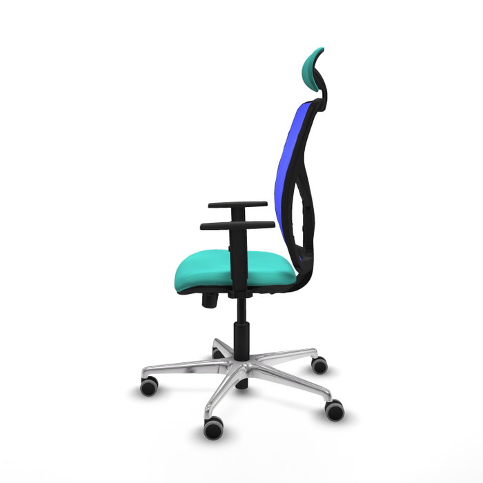 PIQUERAS Y CRESPO Silla de oficina Motilla con mecanismo Sincro/Traslack, Turquesa y Azul PIQUERAS Y CRESPO Silla de oficina Motilla con mecanismo Sincro/Traslack, Turquesa y Azul