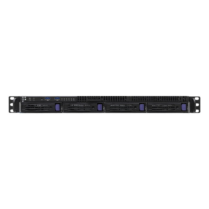 ASRock Barebone Server 1U4LW-B650/2L2T RPSU - Socket AM5 AMD B650, DDR5, 4 Bahías Hot-Swap 3.5", 4 Puertos LAN, Fuente de Alimentación Redundante (RPS), 1U