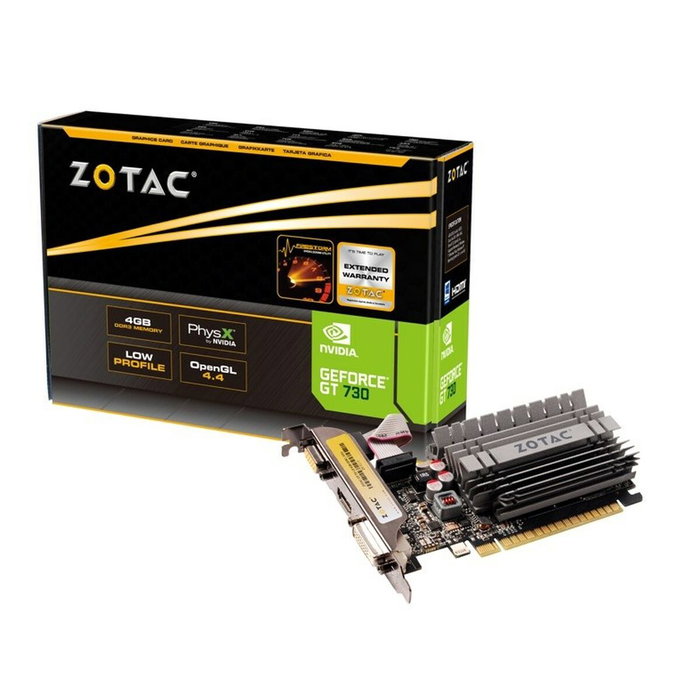 Zotac GeForce GT 730 4GB GDDR3 ZT-71115-20L Zotac GeForce GT 730 4GB GDDR3 ZT-71115-20L