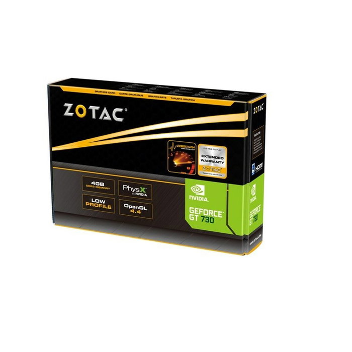 Zotac GeForce GT 730 4GB GDDR3 ZT-71115-20L Zotac GeForce GT 730 4GB GDDR3 ZT-71115-20L
