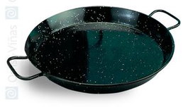 Paelleras El Cid Paellera Valenciana Esmaltada de Hierro, 34 cm, Paellera de Acero Esmaltado para Cocina