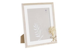 DKD Home Decor Marco de Fotos 20x25 Paulownia Cristal Natural