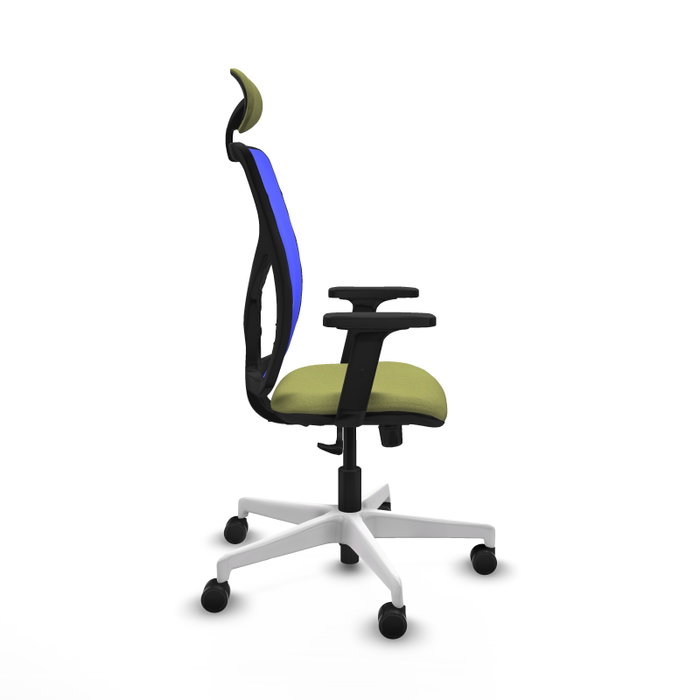 PIQUERAS Y CRESPO Silla de oficina Motilla con mecanismo Sincro Verde oliva y Azul PIQUERAS Y CRESPO Silla de oficina Motilla con mecanismo Sincro Verde oliva y Azul