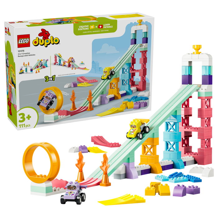 LEGO DUPLO Rampas Creativas 3 en 1 con Vehículos 10478 LEGO DUPLO Rampas Creativas 3 en 1 con Vehículos 10478