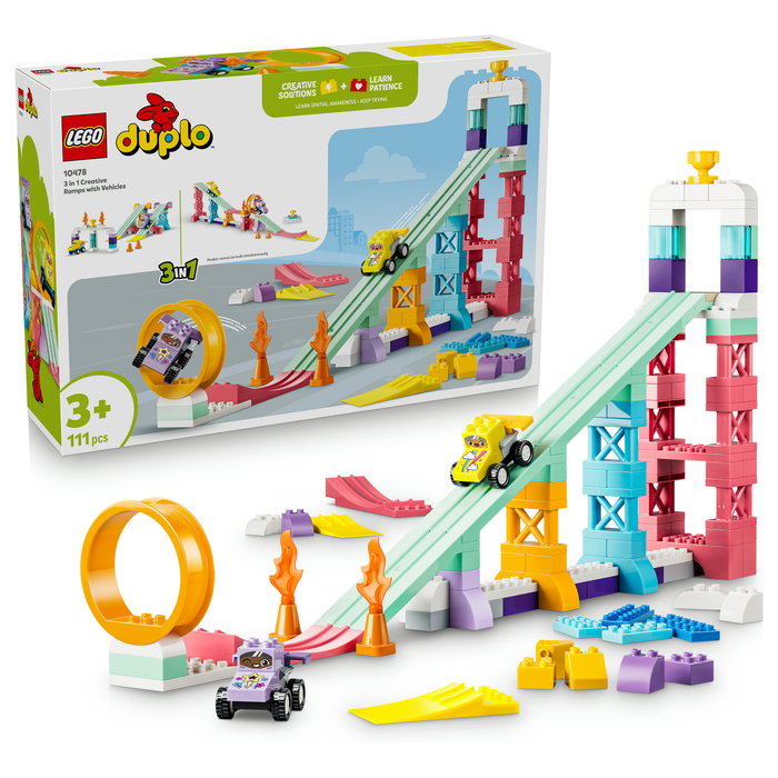 LEGO DUPLO Rampas Creativas 3 en 1 con Vehículos 10478 LEGO DUPLO Rampas Creativas 3 en 1 con Vehículos 10478
