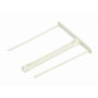 Fellowes 100 Fasteners de plástico Pro Clip blanco (100 mm)