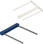 Fellowes 100 Fasteners de plástico Pro Clip blanco (100 mm)