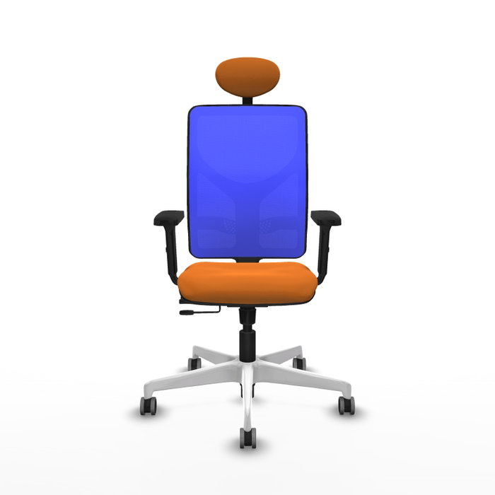 PIQUERAS Y CRESPO Silla de oficina Motilla con mecanismo Sincro/Traslack, Naranja y Azul PIQUERAS Y CRESPO Silla de oficina Motilla con mecanismo Sincro/Traslack, Naranja y Azul