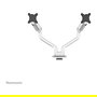 Neomounts DS70S-950WH2 Brazo de Monitor 17-35" 18 kg Resorte de Gas Blanco