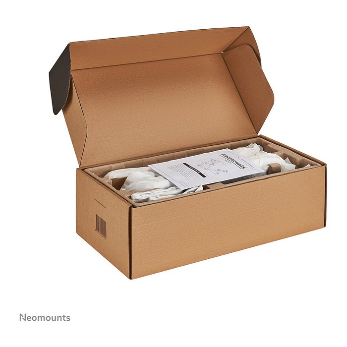 Newstar DS70S-950WH2 Brazo de monitor de gas para pantallas de 17 a 35 pulgadas, montaje en escritorio, soporte doble, blanco, capacidad 18 kg, VESA 100x100/75x75 mm