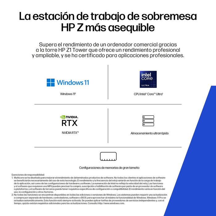 PC de Sobremesa HP CM3T3ET#ABE 32 GB RAM Ultra 7-265 geforce rtx 5060