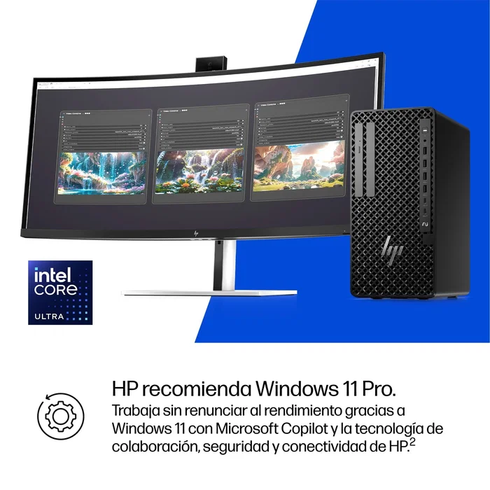 HP Z1 Tower G1i Workstation - Intel Core Ultra 7 265 - 32 GB RAM DDR5 - 1 TB SSD - NVIDIA GeForce RTX 5060 8 GB - Windows 11 Pro - Torre AI PC - Wolf Pro Security