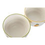 DKD Home Decor Set de 2 Ensaladeras de Porcelana Frutas 24