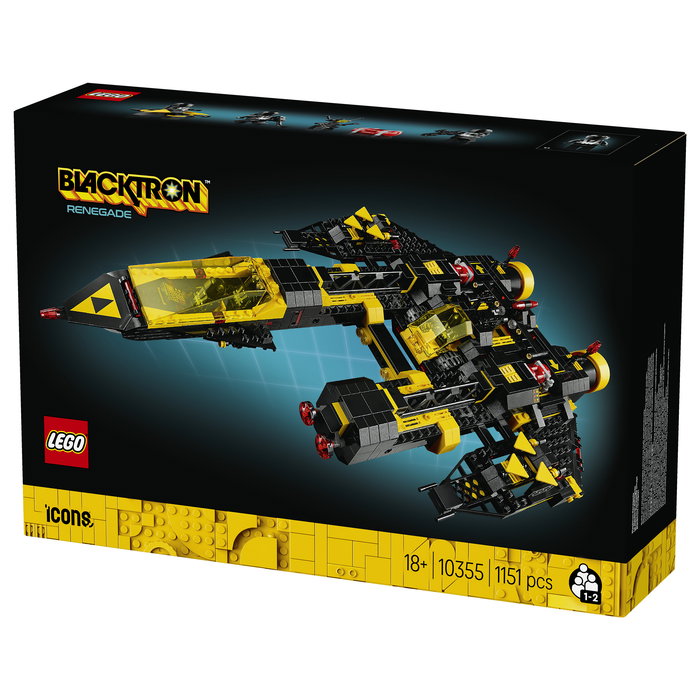 LEGO Icons 10355 Blacktron Renegade - Juego de Construcción de 1151 Piezas, 18+ Años, Modelo Coleccionable