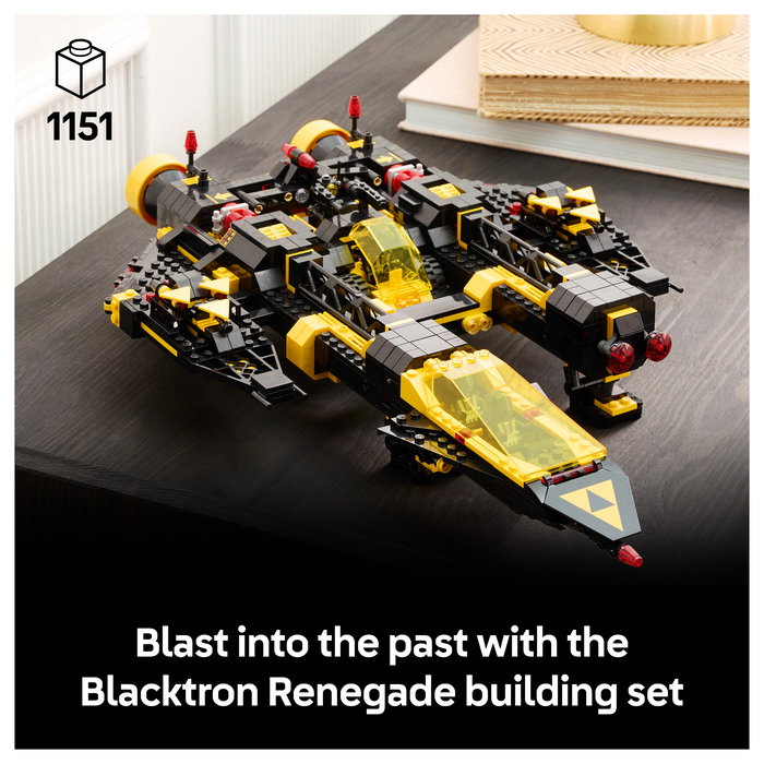 LEGO Icons 10355 Blacktron Renegade - Juego de Construcción de 1151 Piezas, 18+ Años, Modelo Coleccionable