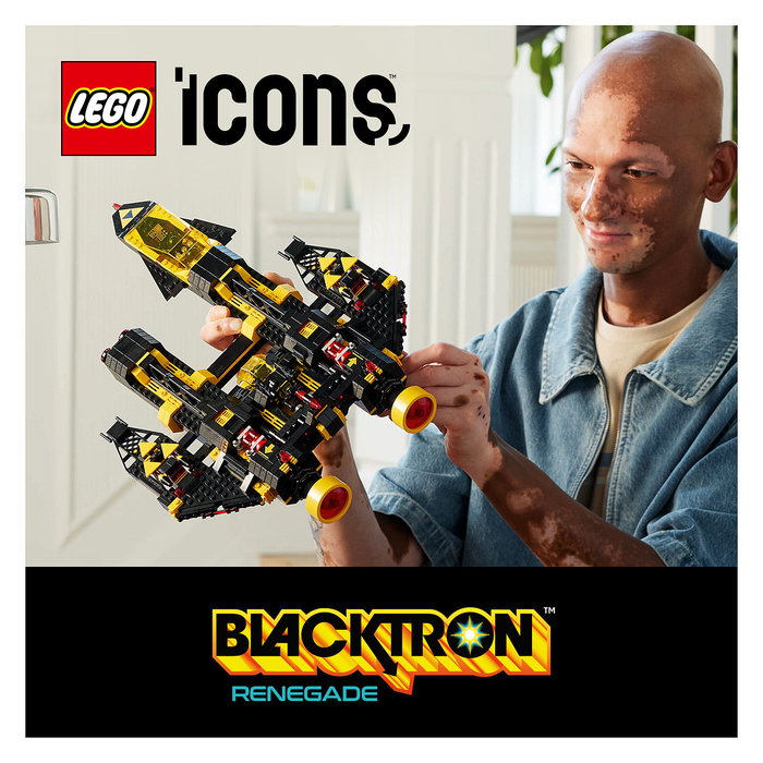 LEGO Icons 10355 Blacktron Renegade - Juego de Construcción de 1151 Piezas, 18+ Años, Modelo Coleccionable