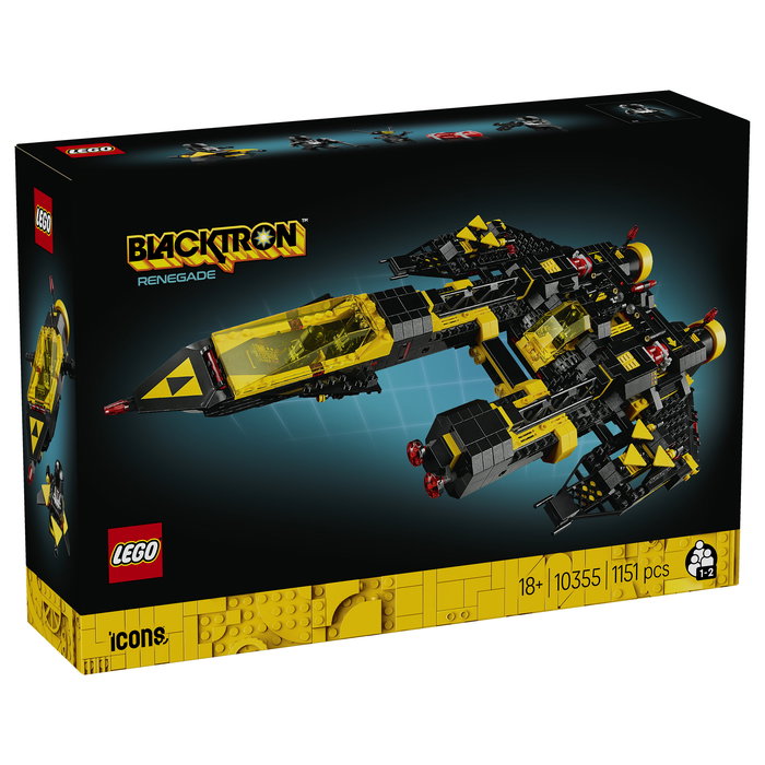 LEGO Icons 10355 Blacktron Renegade - Juego de Construcción de 1151 Piezas, 18+ Años, Modelo Coleccionable