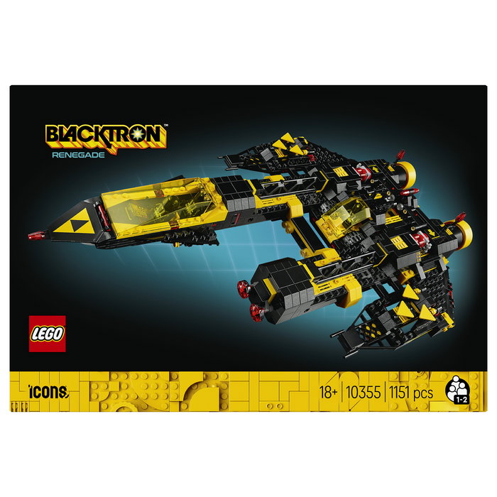 LEGO Icons 10355 Blacktron Renegade - Juego de Construcción de 1151 Piezas, 18+ Años, Modelo Coleccionable