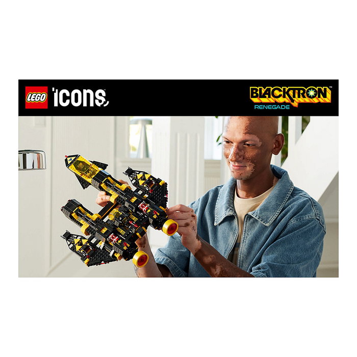 LEGO Icons 10355 Blacktron Renegade - Juego de Construcción de 1151 Piezas, 18+ Años, Modelo Coleccionable