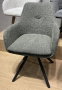 DKD Home Decor Silla de Poliéster y Metal Gris