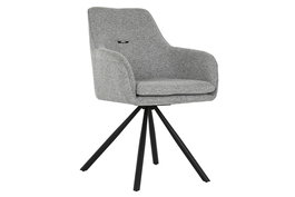 DKD Home Decor Silla Urban Gris Bicolor 63 x 85.5 x 58 cm (2 Unidades)