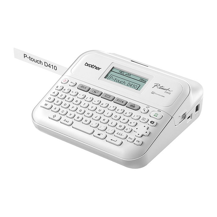 Brother PT-D410 Rotuladora de Sobremesa con Teclado QWERTY
