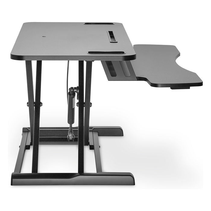 Digitus DA-90380-1 Módulo Adicional Ergonómico para Escritorio, Independiente, Ajustes de Altura, Negro