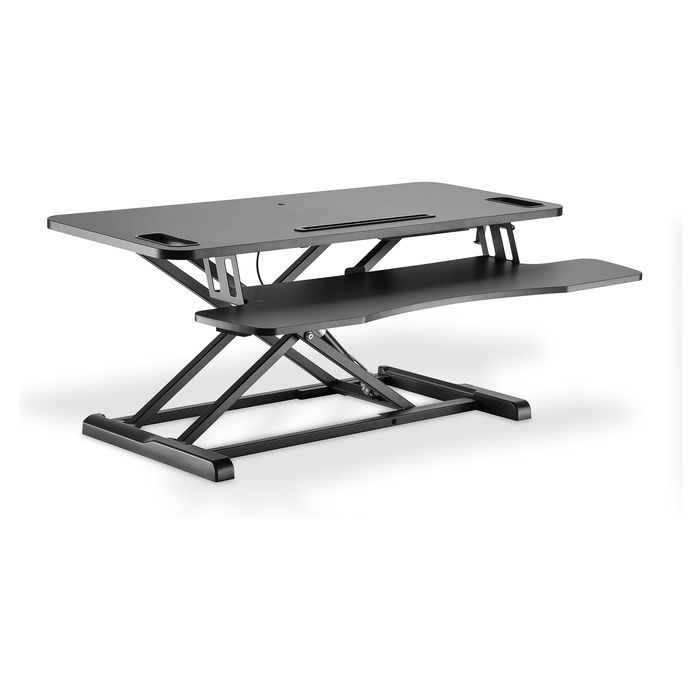 Digitus DA-90380-1 Módulo Adicional Ergonómico para Escritorio, Independiente, Ajustes de Altura, Negro