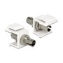 DeLOCK 86348 Adaptador de fibra óptica SC blanco