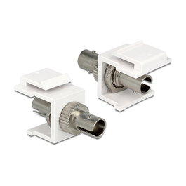 DeLOCK 86348 Adaptador de fibra óptica SC blanco