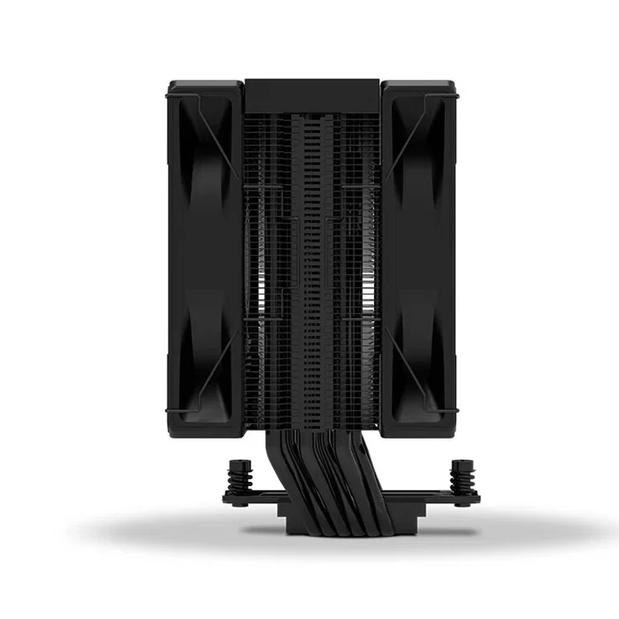 NOX Hummer H - 200 LCD Refrigerador de aire CPU con Pantalla LCD, 2 Ventiladores 120 mm PWM, 6 Heatpipes, Compatible con Intel LGA y AMD AM4/AM5