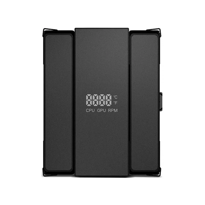 NOX Hummer H - 200 LCD Refrigerador de aire CPU con Pantalla LCD, 2 Ventiladores 120 mm PWM, 6 Heatpipes, Compatible con Intel LGA y AMD AM4/AM5