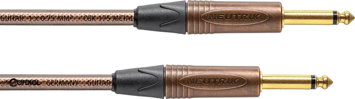 Cordial Cable de Guitarra Jack 3 Metros Metal