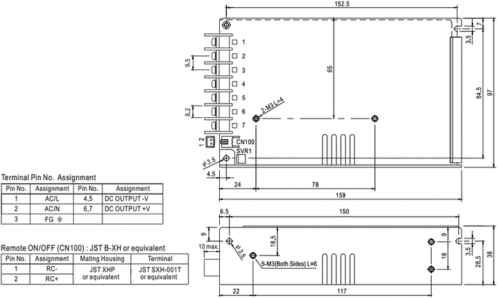 MEAN WELL MSP-100-12 102W 12VDC