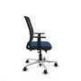PIQUERAS Y CRESPO Silla de oficina Haches Azul marino y Negro