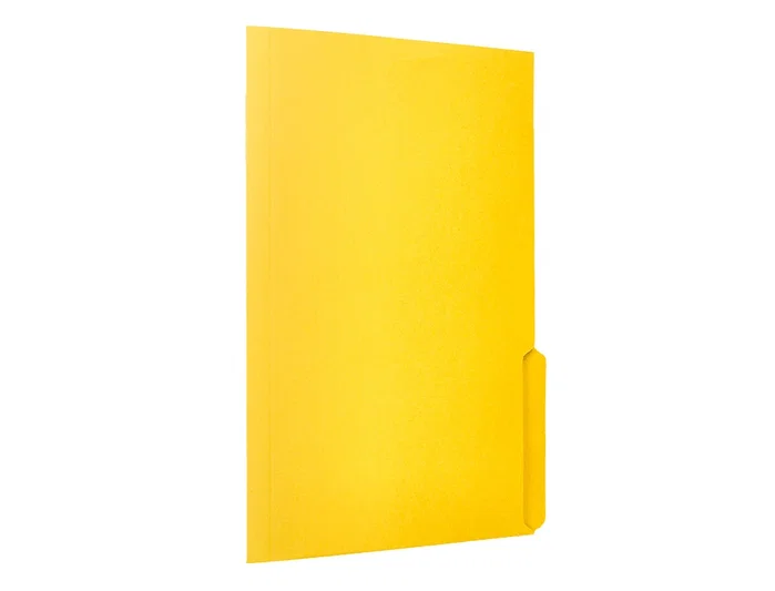 Liderpapel Subcarpeta de cartulina con pestaña derecha, color amarillo, A4 Liderpapel Subcarpeta de cartulina con pestaña derecha, color amarillo, A4
