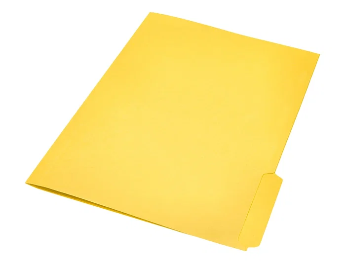 Liderpapel Subcarpeta de cartulina con pestaña derecha, color amarillo, A4 Liderpapel Subcarpeta de cartulina con pestaña derecha, color amarillo, A4