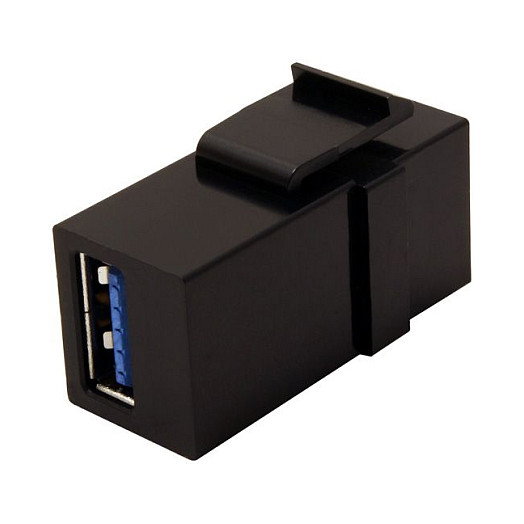 VALUE 25.99.8207 Módulo Keystone USB 3.2 Gen 1 Tipo A/A Plano Negro, Conector Hembra Dual VALUE 25.99.8207 Módulo Keystone USB 3.2 Gen 1 Tipo A/A Plano Negro, Conector Hembra Dual