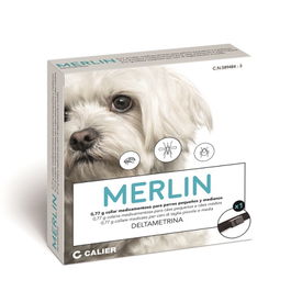Calier Merlin Collar Antiparasitario para Perro Pequeño y Mediano 0.77 gr 48 cm 1 Unidad