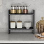 Hanah Home Estantería de Cocina Denver, Antracita, 34x10x30 cm