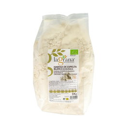 LA GRANA Harina de Espelta Blanca Ecológica 1Kg - Harina De Espelta Blanca 1Kg. Eco