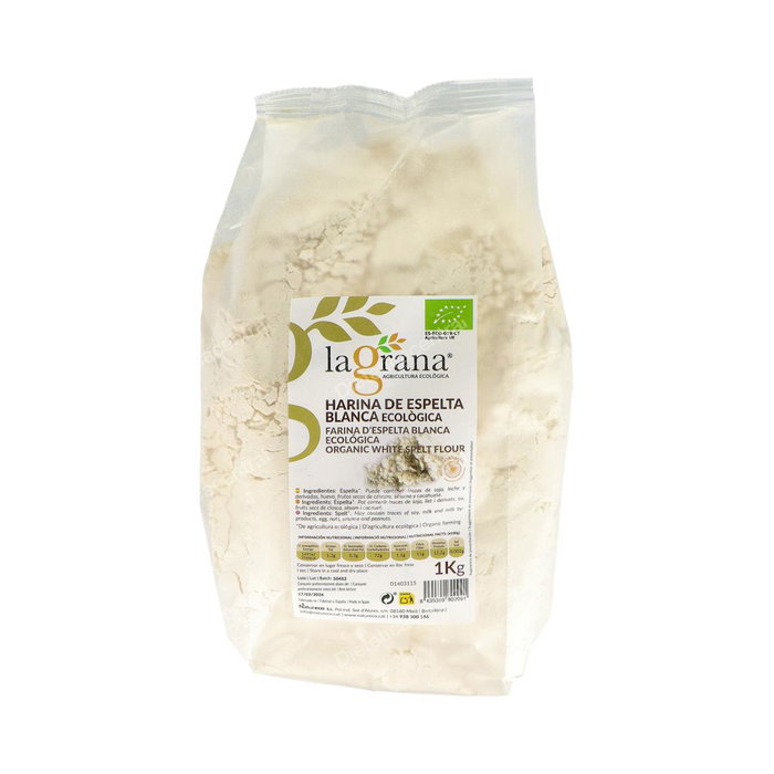 LA GRANA Harina de Espelta Blanca Ecológica 1Kg - Harina De Espelta Blanca 1Kg. Eco LA GRANA Harina de Espelta Blanca Ecológica 1Kg - Harina De Espelta Blanca 1Kg. Eco