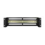 DeLOCK 67197 Panel para interruptores automáticos de metal Negro 3 HE