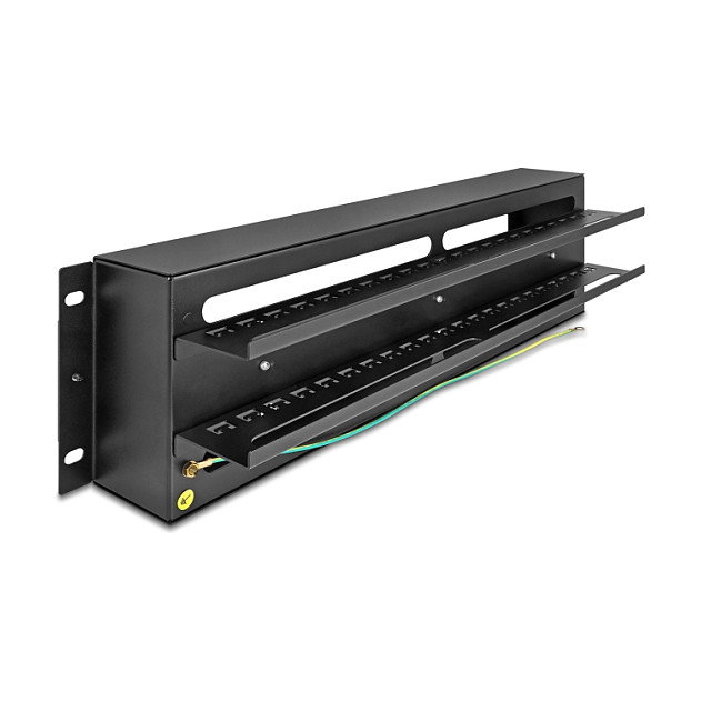 DeLOCK 67197 Panel para interruptores automáticos de metal Negro 3 HE DeLOCK 67197 Panel para interruptores automáticos de metal Negro 3 HE