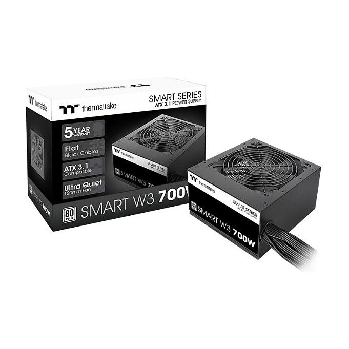 Thermaltake Smart W3 ATX12V 3.1 80+ Fuente de Alimentación PC 700W