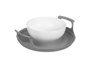 Kinvara Soporte Plato Microondas 30x7.5x26.7 cm Gris Plástico PP (Set de 24)