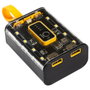Be Mix Batería Portátil 10000 mAh Power Bank - 3 Salidas, 2 USB + USB-C, Luz LED COB, Compatible iPhone iPad iPod, Batería de Litio