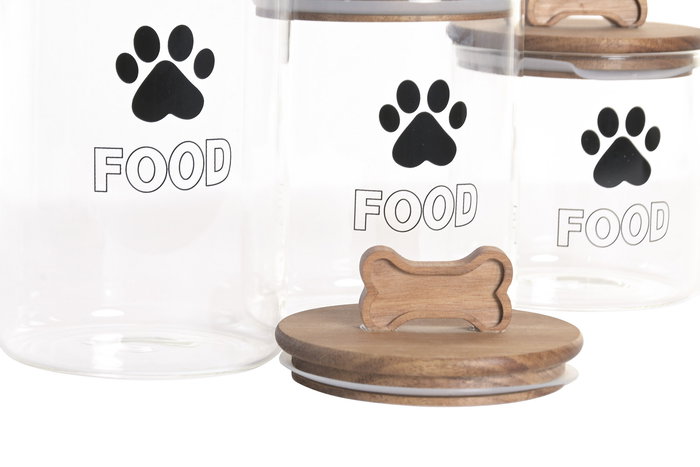DKD Home Decor Bote Basicos Transparente 12 x 23.5 x 12 cm Set de 3 DKD Home Decor Bote Basicos Transparente 12 x 23.5 x 12 cm Set de 3