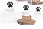 DKD Home Decor Bote Basicos Transparente 12 x 23.5 x 12 cm Set de 3